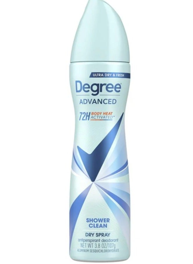 Degree Women MotionSense Antiperspirant Dry Spray – Shower Clean (107 g) - Image 1